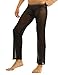 iEFiEL Mens Mesh See Through Home Lounge Pants Nightwear (XL, Black)