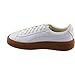 PUMA Women's Basket Platform Core Sneaker, Puma White-Puma White,9 M US