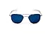 Randolph Aviator AF54668-PC Square Sunglasses,Matte Chrome,55 mm