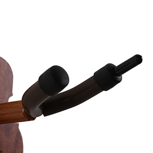 Violin Hanger Solid Wood Ukulele Wall Mount Hanger Hardwood Rosewood Wall Mount Bow Hook Stand Violin Accessories for Music Enthusiast, Home, Studio Use - Thumbnail 3