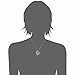 Caperci Sterling Silver I Love You to the Moon and Back Double Heart Pendant Necklace for Women, 18''