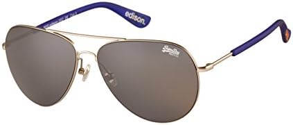 Superdry Silver Edison Aviator Sunglasses