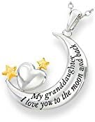 'My Granddaughter, I Love You to the Moon and Back' Pendant Necklace