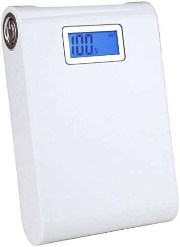 Generic 30000mAh LCD Display External Power Bank Dual USB Battery Charger for iPhone Samsung HTC and Tablets (White)