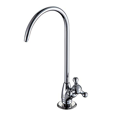 KAIYING Reverse Osmosis Faucet, RO Water Faucet Kitchen Bar Sink Drinking Water Filter Faucet Commercial Filtered Water Faucet Fits most Water Filtration System, Chrome Finish, 1/4-Inch Tube