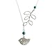 Charm.L Grace Lariat Necklace Alloy Bird Leaf Pendant Sparrow Wedding Bridesmaid Necklace