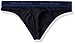 Emporio Armani Men's Essential Microfiber Thong, Marine, Medium
