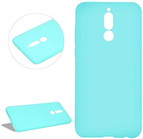 DasKAn Solid Color Matte Silicone Case for Huawei Mate 10 Lite,Elegant Ultra Slim Soft Rubber Back Cover Shockproof Drop Resistant Anti Scratch Flexible Gel TPU Protective Phone Case,Mint Green