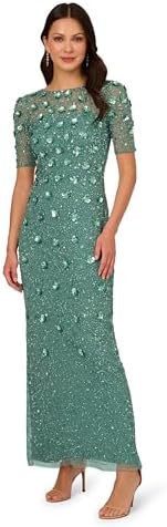 adrianna papell green beaded dress vintage VINTAGE PAPELL BEADED DRESSES , Dresses are