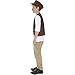 Smiffys Kids Victorian Urchin Kit, Vest and Cap, Brown, One Size, 21912