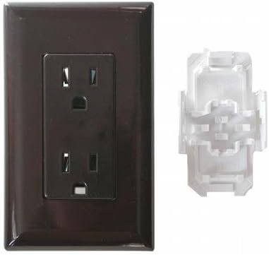 Diamond Group WDR15BR Brown 15 Amp Decor Speed Box Receptacle (Quantity 6)
