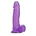 Tracy's Dog Realistic Dildos Jelly Dong, Crystal Dildo for Beginners with Strong Suction Cup, 7.8
