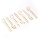 HUJI Eco-Friendly Disposable Wooden Forks Set Silverware for Birthday Party Events Holiday Family Gathering Camping BBQ Cutlery (50 ct., Forks)