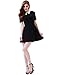 Aphratti Women's Short Sleeve Peter Pan Collar Cute Skater Dress Fit and Flare A-Line Casual Dresses