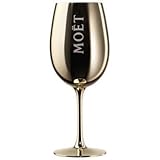 Moet & Chandon Imperial Champagne Gold Golden Glass Goblet Flute