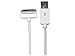 StarTech.com 2m (6 ft) Long Down Angle Apple 30-pin Dock Connector to USB Cable for iPhone iPod iPad with Stepped Connector - Charge Sync (USB2ADC2MD),White