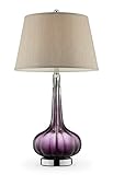 OK Lighting OK-5709 30 inch H Mulberry Glass Table Lamp