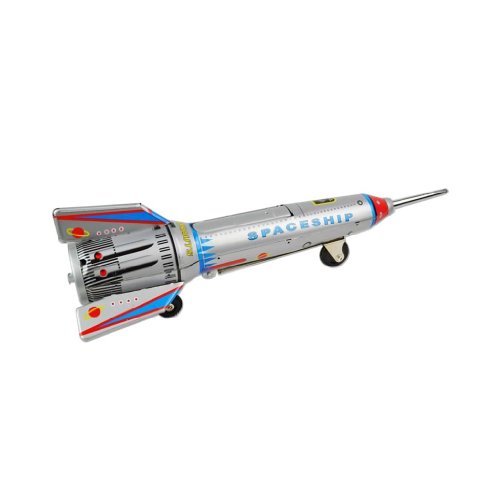 Off the Wall Toys Sky Express Tin Spaceship Rocket - Thumbnail 3