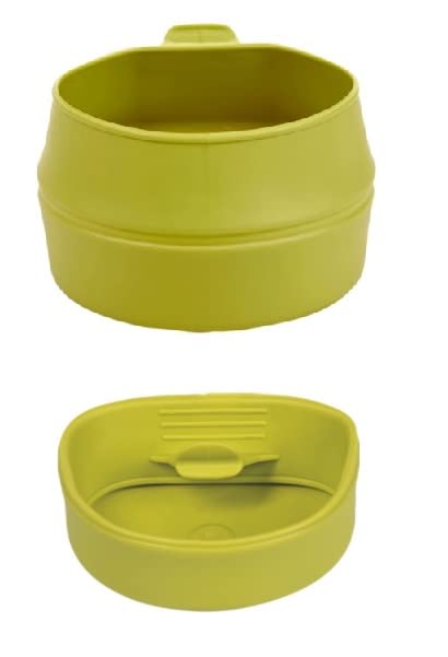 blntackle76 Set of 2 Plastic Folding Cups – 200 ml Camping Cups Foldable (Lime) Fold-A-Cup