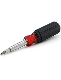 Meterk Destornillador Magnético Tuerca Destornillador 11 en 1 Multiherramienta Destornillador Heavy Duty Destornillador Incluye 2 Phillips, 2 Torxs, 2 Planos, 2 Cabezas Cuadradas y 3 Tuercas Conductores