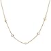 chelseachicNYC Five Cubic Zirconia Crystal Accent Chain Choker Gold