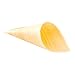 3-IN Pinewood Serving and Tasting Cone: Perfect for Appetizers and Finger Foods at Home Parties or Catering Events – Food-Safe Wood Food Cone – 2 oz - 200ct Box - Restaurantware