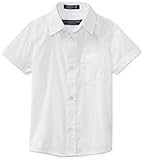 U.S. Polo Assn. School Uniform Boys' Short Sleeve Broadcloth Shirt