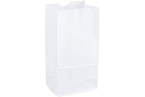 Perfect Stix- 2lb White Paper Bags -Pack of 500ct