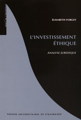 L' investissement éthique