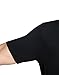 worboo Men's Crew Neck Comfort Fit Bamboo Viscose Undershirt - Ultra Soft for Home,Sports,Sleep (X-Large,Black)
