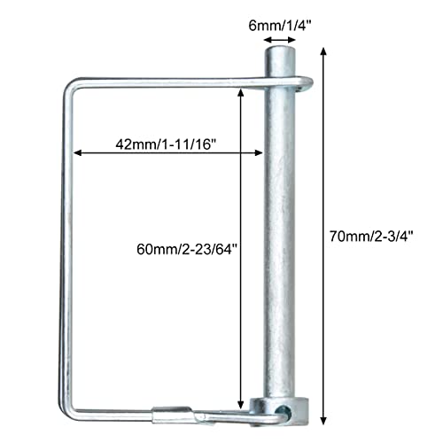20 Pieces Shaft Locking Pin Safety Coupler Pin PTO Pin Assortment Kit
