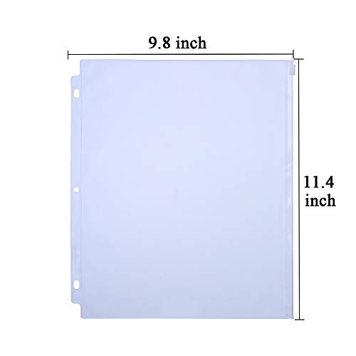 Antner Letter Size Binder Pockets 3 Holes Zipper Binder Folders for Ring Binder Loose Leaf Bags, Wat - //medicalbooks.filipinodoctors.org