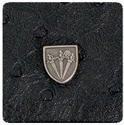 BLACK - OSTRICH IMITATION