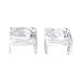 LONGWIN 25mm Square Dimple Blocks Glass Ball Display Stand for 30-50mm Sphere (Pack of 2)