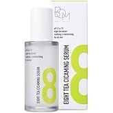 BOM COSMETICS Eight Tea Cicaming Serum 1.28 fl. Oz, Hyaluronic Acid, Moisturizer for Sensitive & Dry Skin, Non-Sticky, Panthenol & Ceramide for Soothing and Moisturizing, Glass Skin Korean Skin Care