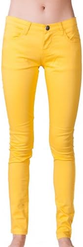 Women's Colorful Brushed Cotton Skinny Jean by Gazoz