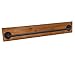 MyGift Wall Mounted Towel Rack, 28 Inch Bathroom Towel Bar with Metal Rod Rustic Burnt Wood Bathroom Sets, Farmhouse Towel Holder