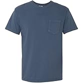 Comfort Colors Men's Adult Short Sleeve, Pocket T-Shirt 6030 Midnight