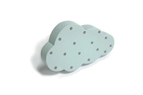 Bouton De Meuble Poignee De Meuble Enfant Nuage Gris Clair A Pois Blancs Chambre D Enfant Produits Handmade Decoration De Chambre D Enfant
