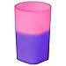 2oz Color Changing Mood Plastic Shot Glass, Unique square bottom, BPA FREE and reusable, round top design and 1 oz, Set of 12, Assorted Colors - MADE IN USA