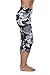 Aros Women's Printed Camouflage Pattern Regular and Plus Size Capri Leggings Pants