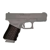 Covert Clutch | Tactical Grip Sleeve with Hex Pattern (Compact Handgun) (Tactical Matte Black)