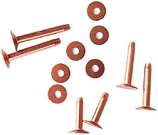 Assorted Copper Rivets & Burrs 12 Piece #9 Saddles tack repair