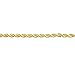 MAJU Designers 18K Gold Plated Stainless Steel Hip Hop Rope Chain Necklace 2MM-8MM, 16-36 Inches