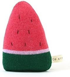 Baby Rattle - Watermelon, soft knitted newborn toy