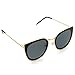 WearMe Pro Elegant High Fashion Oversize Women Cat Eye Flat Top Sunglasses