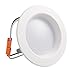 LED Recessed Retrofit Downlight 4 Inch, 9W LED Can Light Bulb, Baffle Trim, Home Use 600lm 5000K Daylight CRI90 Ceiling Can Light Bulb Replacement, Dimmable, ETL, Damp Rated, 4 Pack
