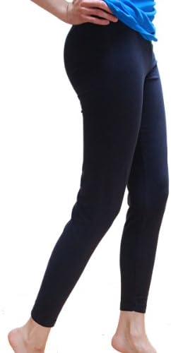 Cotton Spandex Jersey Legging 8328 (Large, Navy)