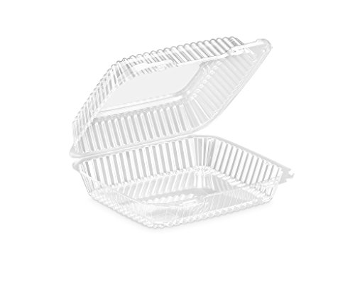 200 To-Go Pack Value Pack Food Service and Utility Container, Rectangular, Perfect for Businesses, School Snacks, Delis, Storage, Leftovers, 8.4 x 7.88 x 2.75 Inches