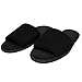 Mens Womens Open Toe Terry Velour Slippers Cloth Spa Hotel Unisex Slippers Plum